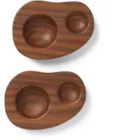 Ferm Living Eierdop Cairn Dark Brown (Set van 2)
