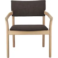 Gärsnäs Vyn armstoel met gestoffeerde rug Monocoat natural-Lido 46 mole