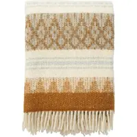 Klippan Yllefabrik Freja Plaid 130x200 Cm - Plaids & dekens Wol Amber - 212403