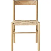 FDB Møbler J178 Lønstrup Stoel Eiken / Papierkoord - Stoelen Eikenfineer Oak - J178SN300113011