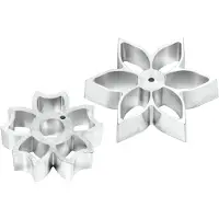 Plate-It flower power wafelklem 2-pack Staal