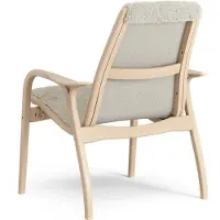 Swedese Laminett Fauteuil gelakt Beuken / schapenvacht Moonlight (beige)