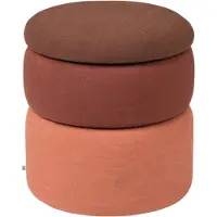 Broste Copenhagen Pond poef roest - Ø38XH42CM