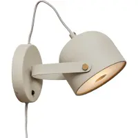 Co Bankeryd Svejk 13 muurlamp Beige-messing