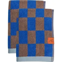 Mette Ditmer Retro Gastendoek 40x55 Cm Pak Van 2 Kobaltblauw - Handdoeken & badhanddoeken Biologisch Katoen Cobalt Blue - RETTWG76
