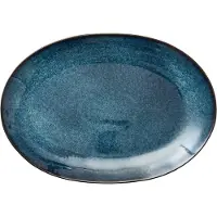 Bitz schaal ovaal 25x36 cm Zwart-donkerblauw