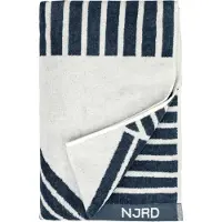 NJRD Stripes badhanddoek 70 x 140 cm Blauw