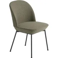 Muuto Oslo stoel bekleed met stof Ocean 21-Anthracite black