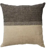 Olsson & Jensen Levi kussenhoes 60x60 cm Zwart/naturel