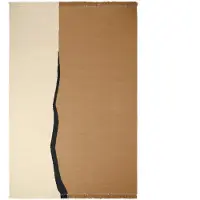 Ferm Living Vloerkleed Soil Kelim Dark Sand / Off-White (200 x 300 cm)