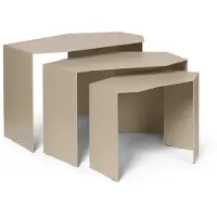 Ferm Living Shard cluster tafel 3-pack Cashmere