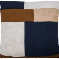 House Doctor Patch kussensloop 50x50 cm Zwart-zand-bruin