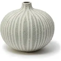 Lindform Bari vaas Stonestripe light grey rough, M