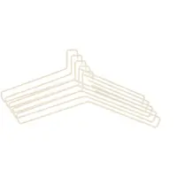 Scandi Living Edge hanger 5-pack Beige