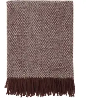 Scandi Living Sandstone wollen plaid 130x180 cm Burgundy