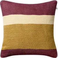 Chhatwal & Jonsson Manali Kussenhoes 50x50 Cm / Masala Yellow - Decoratieve kussens & hoezen Linnen Ruby - CC940137-26B