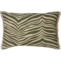 Classic collection Zebra kussen 40x60 cm Groen
