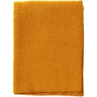 Klippan Yllefabrik Bouclé wollen deken 140x200 cm Oker