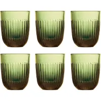La Rochère Ouessant waterglas 29 cl 6-pack Olivengroen