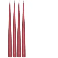 Scandi Essentials Atmosphere dinerkaarsen 4-pack 32 cm Dark red