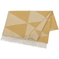 Scandi Living Rime katoenen plaid Mosterd