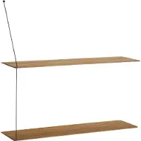 Woud Stedge plank 80 cm. gerookt eiken