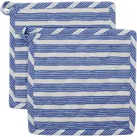 Nicolas Vahé Chef pannenlappen 2-pack Blauw