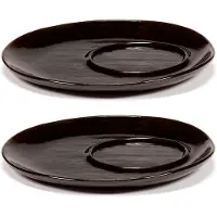 Serax La Mère schotel voor koffiekop Ø14,5 cm 2-pack Dark brown
