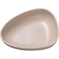 Lind DNA Curve Stoneware diep bord 19x22 cm Sand
