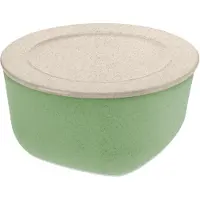 Koziol Connect schaal/kom met deksel 2 L biocirk thermoplast Nature leaf green