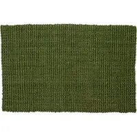 Dixie Jute deurmat dark green 60x90 cm