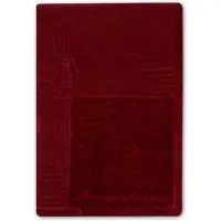 Lexington Quilted Cotton Velvet Star sprei 160x240 cm Red