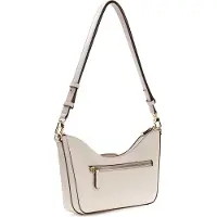 GUESS schoudertas Janie Convertible Shoulder Bag Stone beige