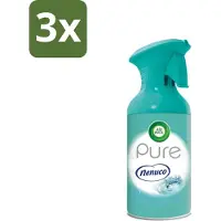 Air Wick 3 x - Luchtverfrisser - Pure Nenuco - Spray - 250 ml - Luchtverfrisser - Nenuco Aroma - Luchtverfrissende Spray - Frisse Geur - Huisgeur