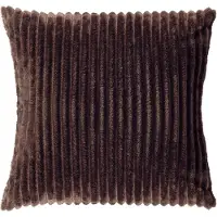 Dutch decor MART - kussenhoes 45x45 cm - zacht ribfluweel - gerecycled - Chocolate Martini - bruin - met rits - zonder binnenkussen