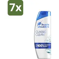 Head & shoulders - Shampoo - Classic Clean - Dagelijkse Reiniging & Gezond Haar - 400 ml - Bulkverpakking - 7 stuks