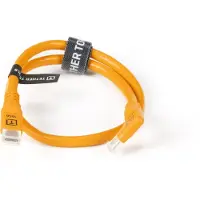 Tether Tools TetherPro Optima 10G USB-C Straight to Right Angle 51cm Oranje