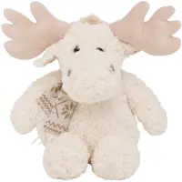Boltze - Pluche - Eland - Manuel - Knuffel - Beige - 36x36x36 cm - Wasbaar 30°C - Zachte Plush