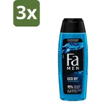 Fa Men - Douchegel - Kick Off - Verfrissend & Energiek - Verzorgend - 250 ml - Bulkverpakking - 3 stuks