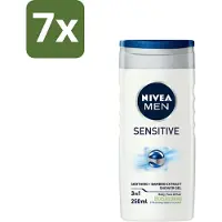 Nivea - Men - Sensitive Douchegel - Hydraterend - 250 ml - Bulkverpakking - 7 stuks