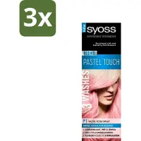 Syoss Color Blond Pastel Touch P1 Pastel Rose - Haarverf Spray - Pastel Rose - Bulkverpakking - 3 stuks