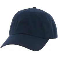 Herman effen marineblauwe baseballpet, verstelbaar aan de achterkant met klittenband, met UV-bescherming maat L/59
