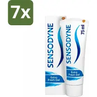 Sensodyne - Tandpasta - Extra Fresh Gel - Voor Gevoelige Tanden - 75 ml - Bulkverpakking - 7 stuks