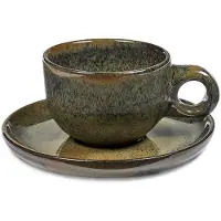 Serax Surface by Sergio Herman koffiekop en schotel indi grey