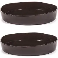Serax La Mère diep bord S Ø20 cm 2-pack Dark brown