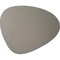 Lind DNA Curve Cloud leren vloerkleed XXL Light grey