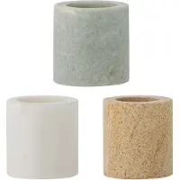 Bloomingville Kokui potje 3-delig Marmer