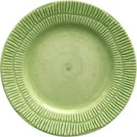 Mateus Stripes bord Ø21 cm Groen