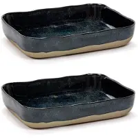Serax - Merci La Nouvelle Table - Ovenschaal - Donkerblauw - 2 stuks
