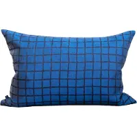 Fine Little Day Geruite kussenhoes 48x68 cm Blue-black